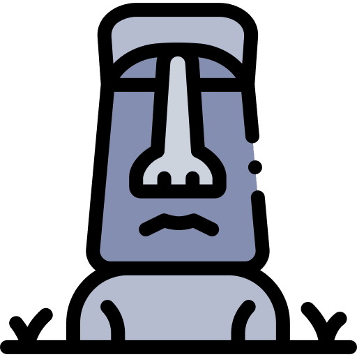 Easter island monument easter island chile icon Easter island monument easter island chile icon