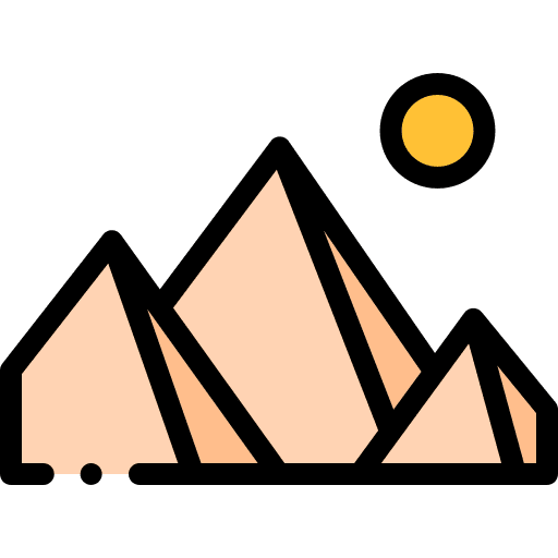 Pyramid landmark monument pyramid icon Pyramid landmark monument pyramid icon