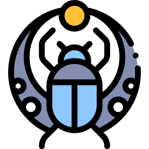 Symbol cultures egyptian beetle icon Symbol cultures egyptian beetle icon