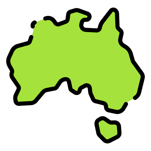 Australia map maps and location australia icon