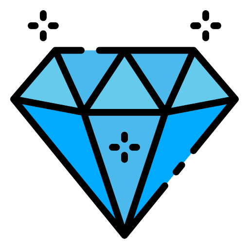 Diamond jewel jewelry precious stone icon
