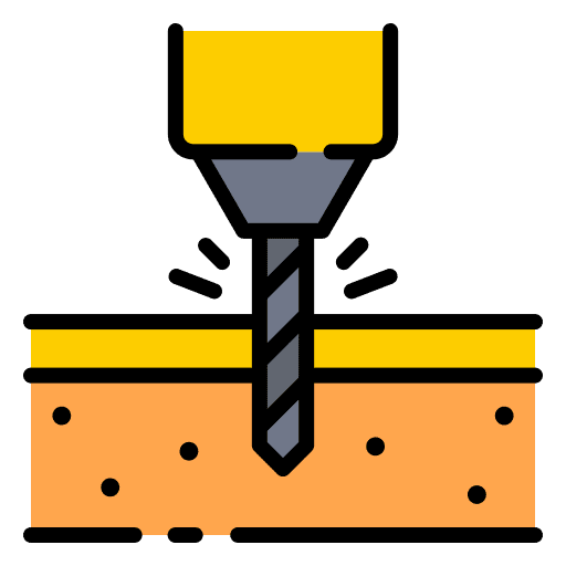 Drilling driller electronics construction and tools icon