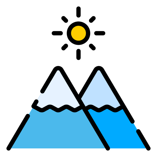 Mountain nature snow altitude icon Mountain nature snow altitude icon