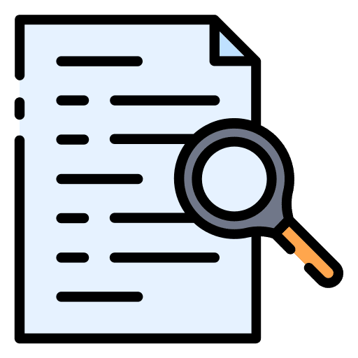 Research research search study icon Research research search study icon