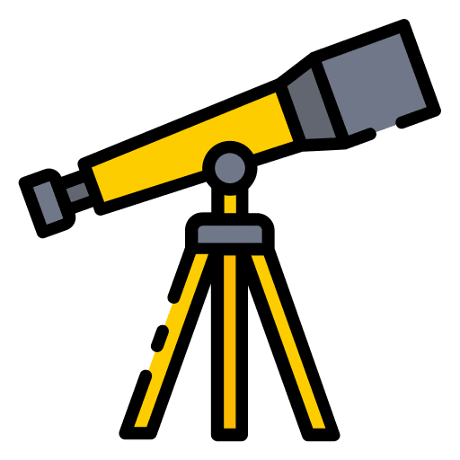 Telescope education astronomy miscellaneous icon Telescope education astronomy miscellaneous icon