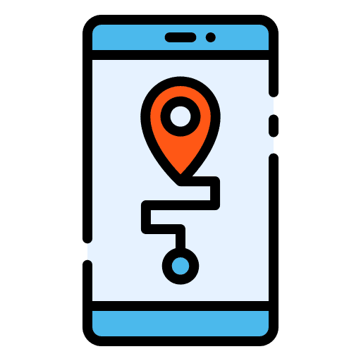 Gps navigation mobile map communications maps and location icon Gps navigation mobile map communications maps and location icon
