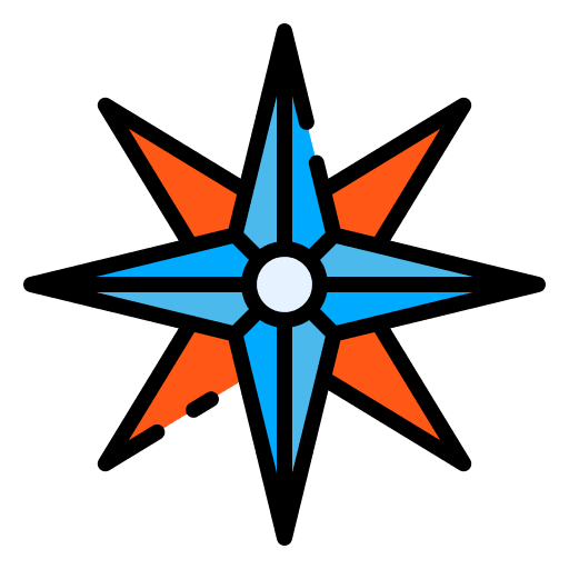 Windrose orientation direction windrose icon Windrose orientation direction windrose icon