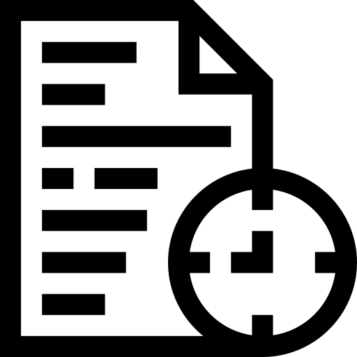 Deadline document target time management icon