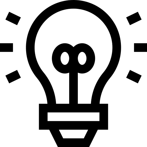 Ideas illumination conclusion invention icon