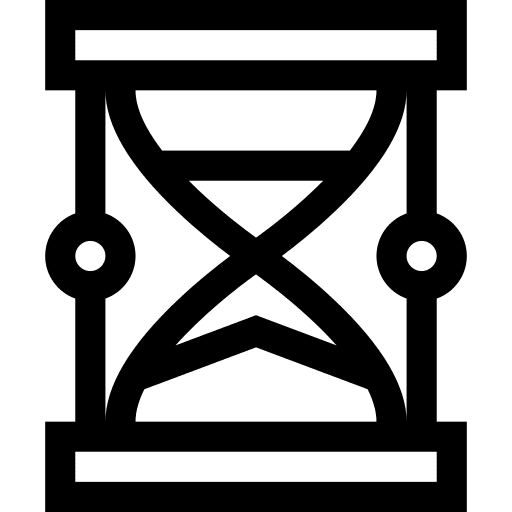 Hourglass hours sandglass time icon