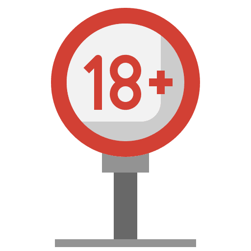 Age limit xxx forbidden 18 icon