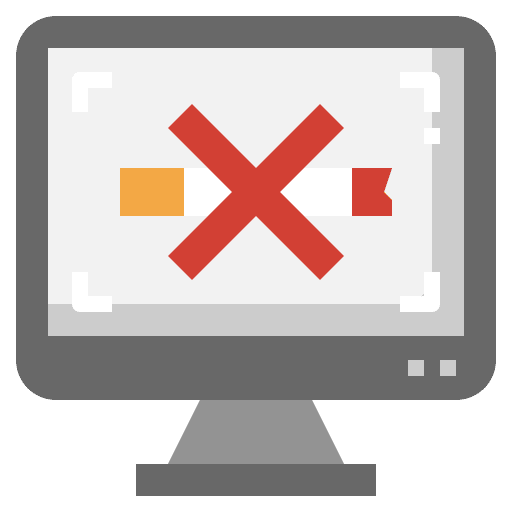 Computer quit smoking electronics healthcare and medical icon Computer quit smoking electronics healthcare and medical icon