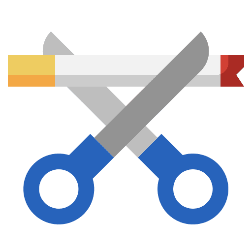 Scissors smoke healthcare and medical miscellaneous icon