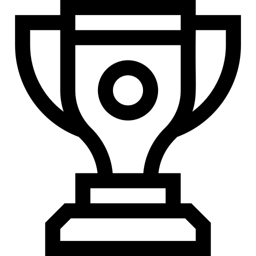 Trophy prize reward achievement icon