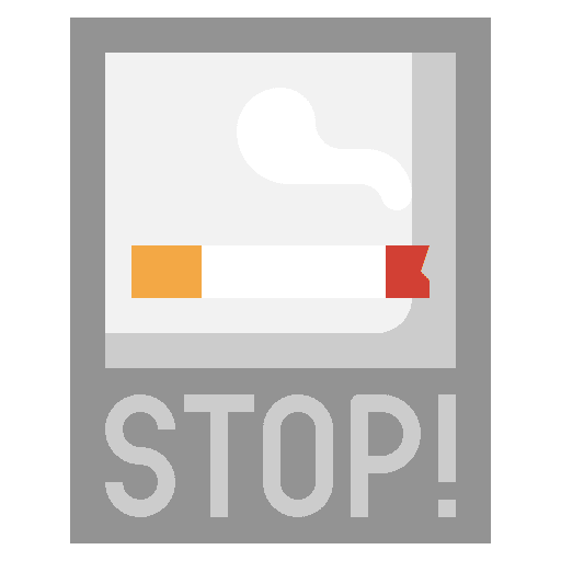 Brochure healthcare and medical quit smoking signaling icon Brochure healthcare and medical quit smoking signaling icon