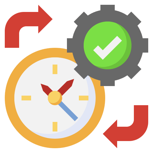 Management management cycle exchange icon
