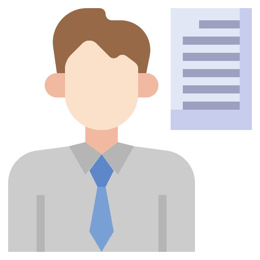 Presenter training document classroom icon