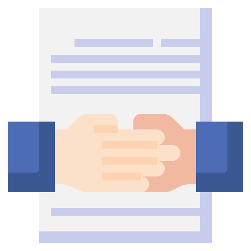 Agreement business relationship contract partnership handshake icon Agreement business relationship contract partnership handshake icon