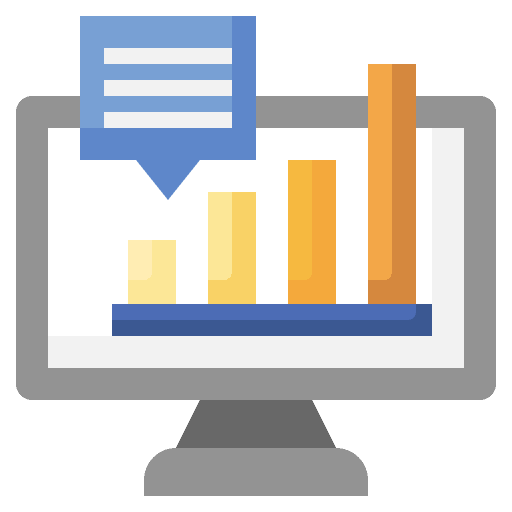 Interactive display bar graph data analytics interactive display icon Interactive display bar graph data analytics interactive display icon