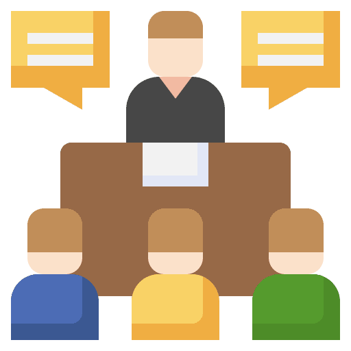 Meeting talk focus group trade icon Meeting talk focus group trade icon