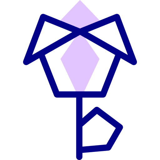 Origami art and design art fold icon