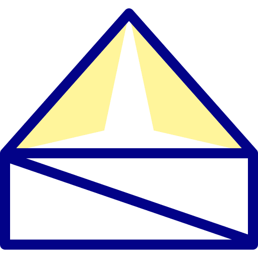 Origami art and design origami paper icon