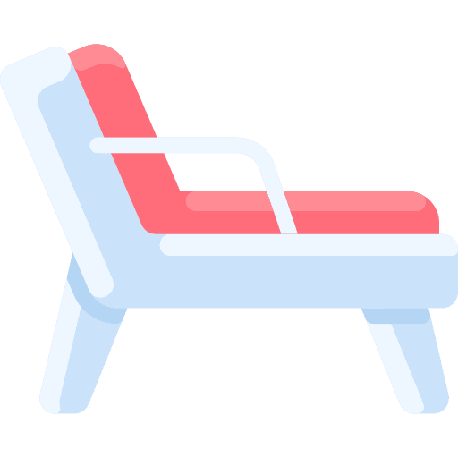 Beach chair holidays summer beach chair icon
