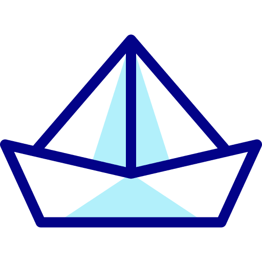 Origami origami boat ship icon Origami origami boat ship icon