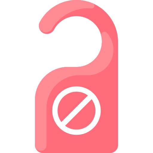 Door hanger door sign door knob hotel icon Door hanger door sign door knob hotel icon