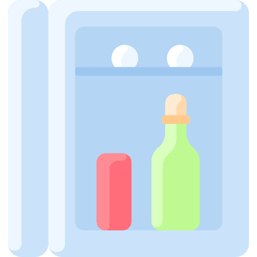 Minibar beverage refrigerator frost icon Minibar beverage refrigerator frost icon
