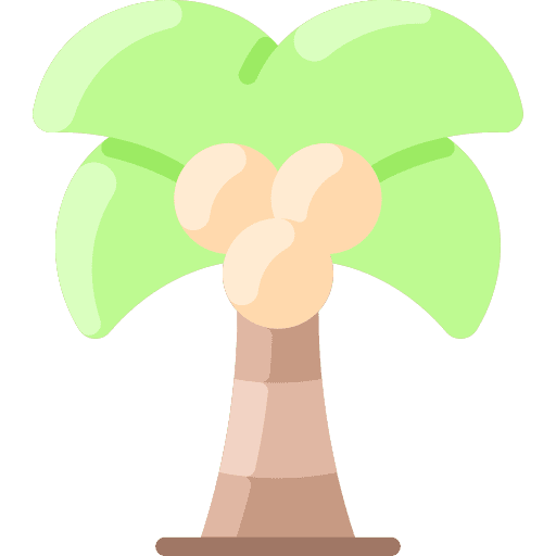 Palm tree tropical forest nature icon Palm tree tropical forest nature icon