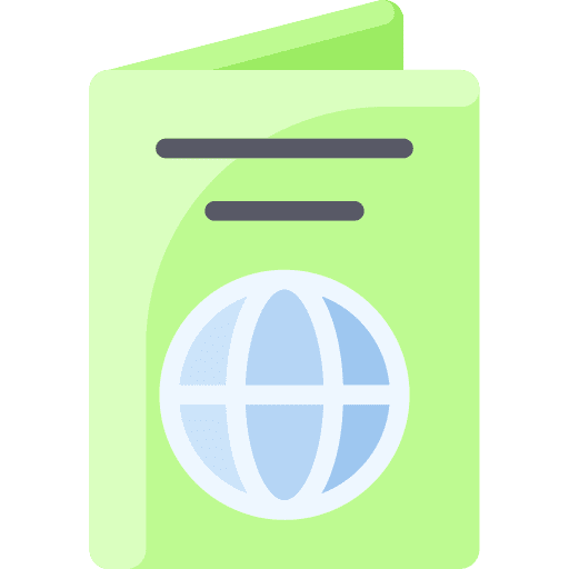 Passport document identification passport icon Passport document identification passport icon