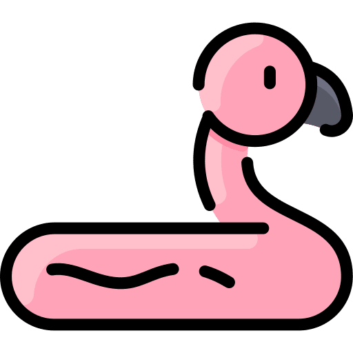 Buoy security lifeguard flamingo icon
