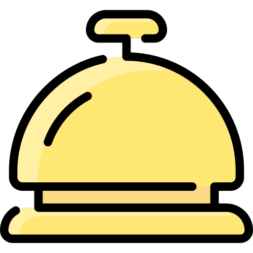 Reception bell reception bell hotel bell desk bell icon