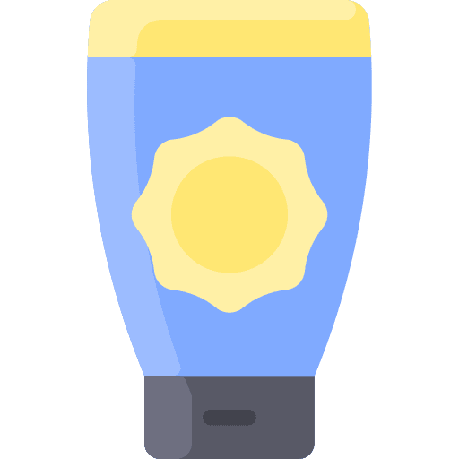 Sun cream vacation sunscreen sunblock icon Sun cream vacation sunscreen sunblock icon