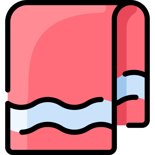 Towel dry hygiene bath icon