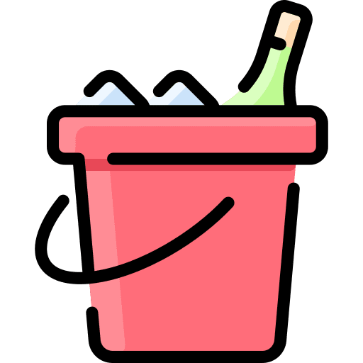 Ice bucket ice bucket wine food and restaurant icon Ice bucket ice bucket wine food and restaurant icon