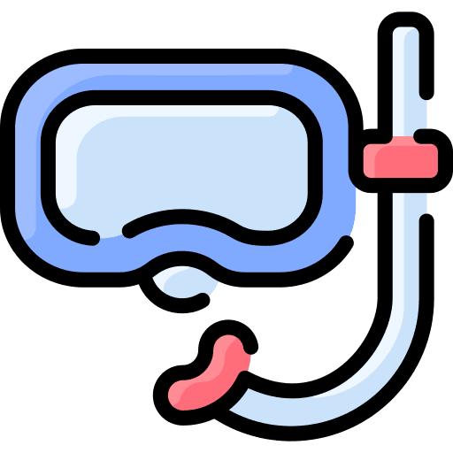 Snorkel diving googles sports and competition sport equipment icon Snorkel diving googles sports and competition sport equipment icon