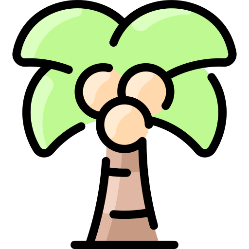Palm tree nature forest tropical icon Palm tree nature forest tropical icon