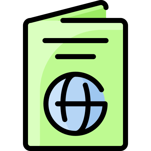 Passport identification international identity icon Passport identification international identity icon