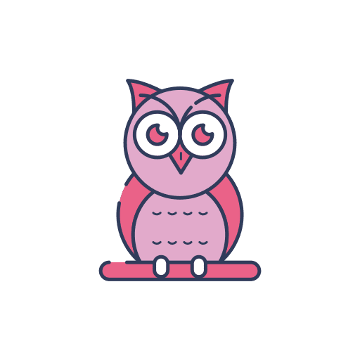 Owl education animals knowledge icon Owl education animals knowledge icon