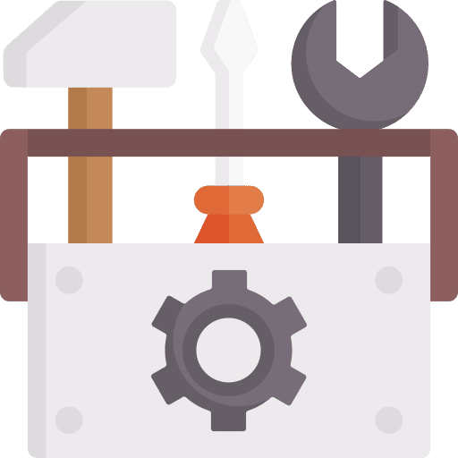 Toolbox toolbox equipment construction and tools icon