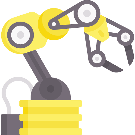 Robotic arm industry robot arm robotics icon Robotic arm industry robot arm robotics icon