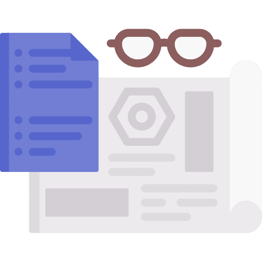 Planning engineering document plan icon Planning engineering document plan icon