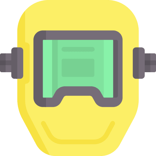 Welding mask construction and tools protection security icon Welding mask construction and tools protection security icon