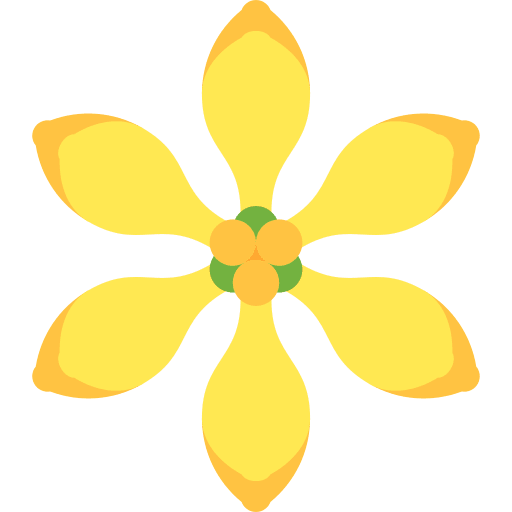 Ylang-ylang botanical nature gardening icon