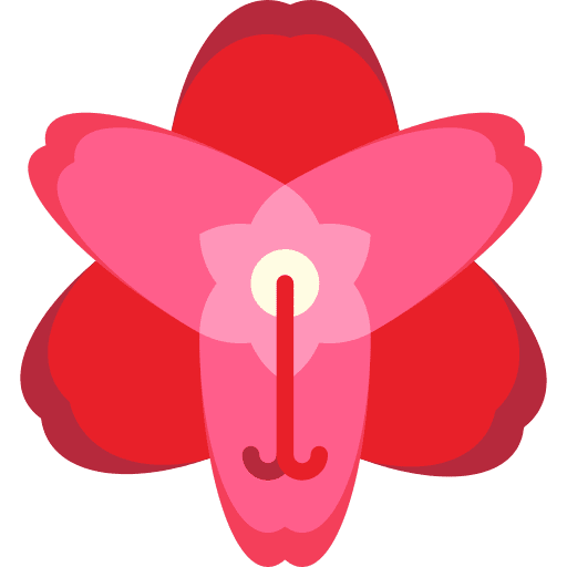 Amaryllis flower blossom botanical icon Amaryllis flower blossom botanical icon