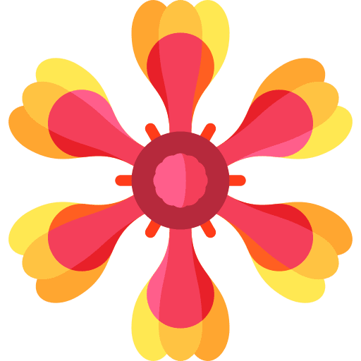 Gaillardia botanical blossom nature icon Gaillardia botanical blossom nature icon