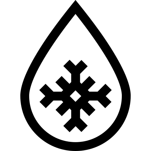 Frozen cold water ice weather icon