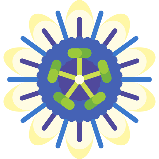 Passion nature flower blossom icon Passion nature flower blossom icon